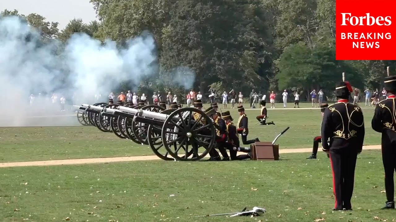 WATCH: Royal Gun Salute Fired To Mark One-Year Anniversary Of Queen Elizabeth II's Death