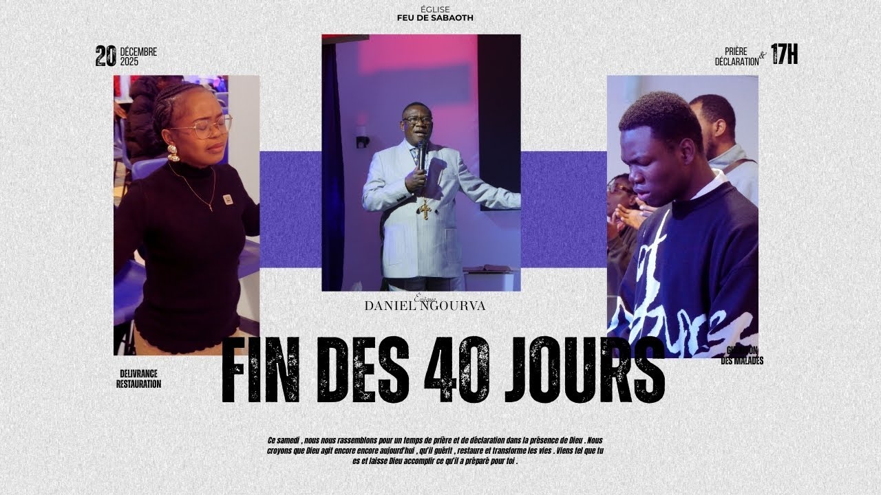 40 JOURS de JEÛNE et PRIÈRE | FEU DE SABAOTH