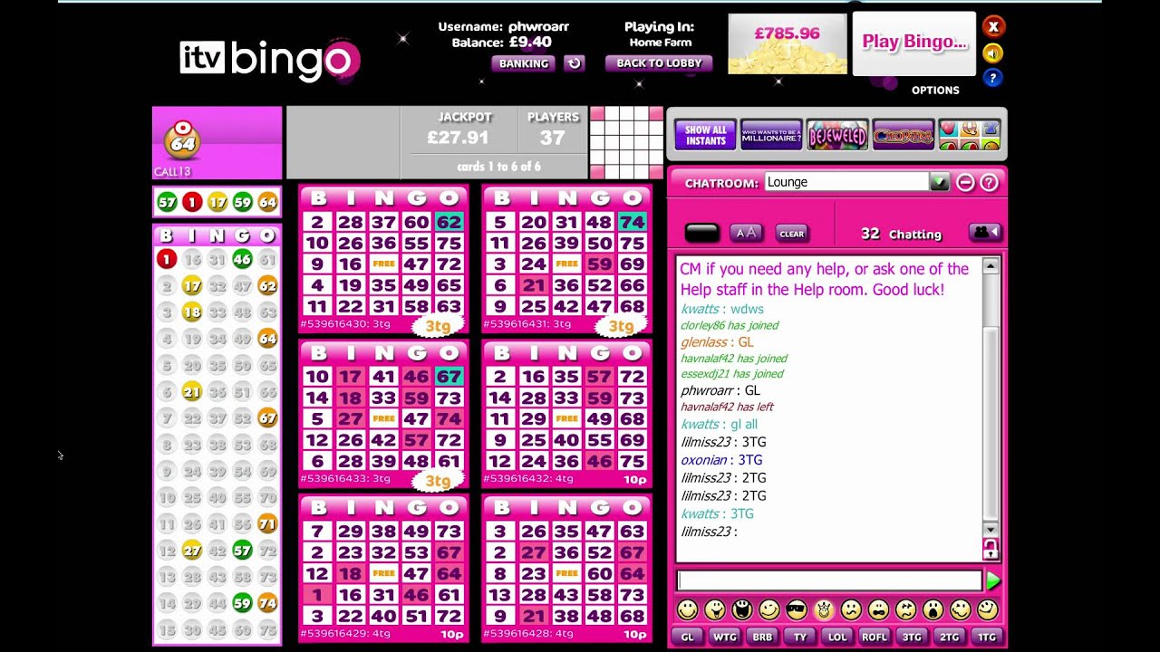 ITV Bingo - HD Game Preview - itvbingo.com