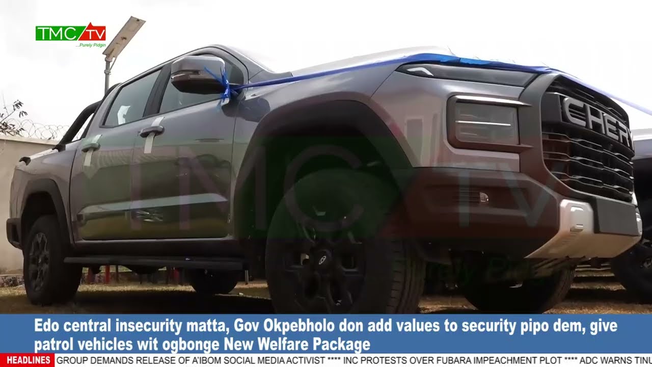 Edo central insecurity matta, Gov Okpebholo don add values to security pipo dem, give patrol vehicle