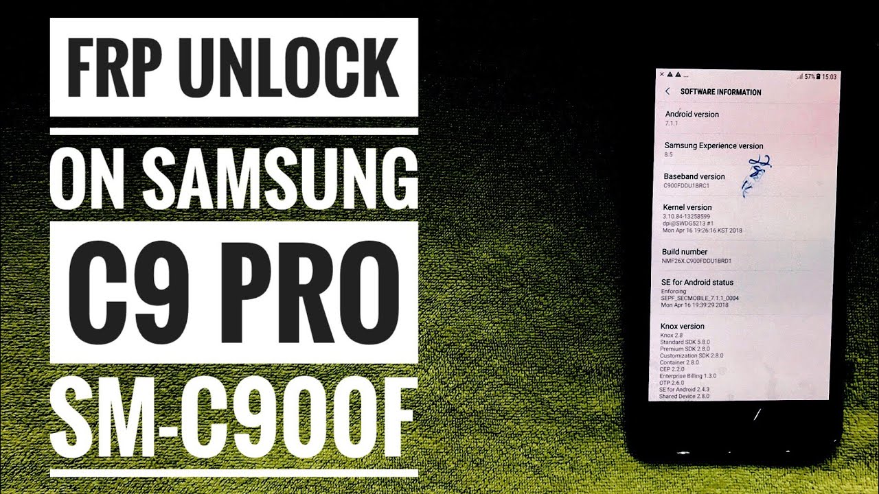 How To Unlock FRP Lock On Samsung C9 Pro C900F | Latest 100% Working