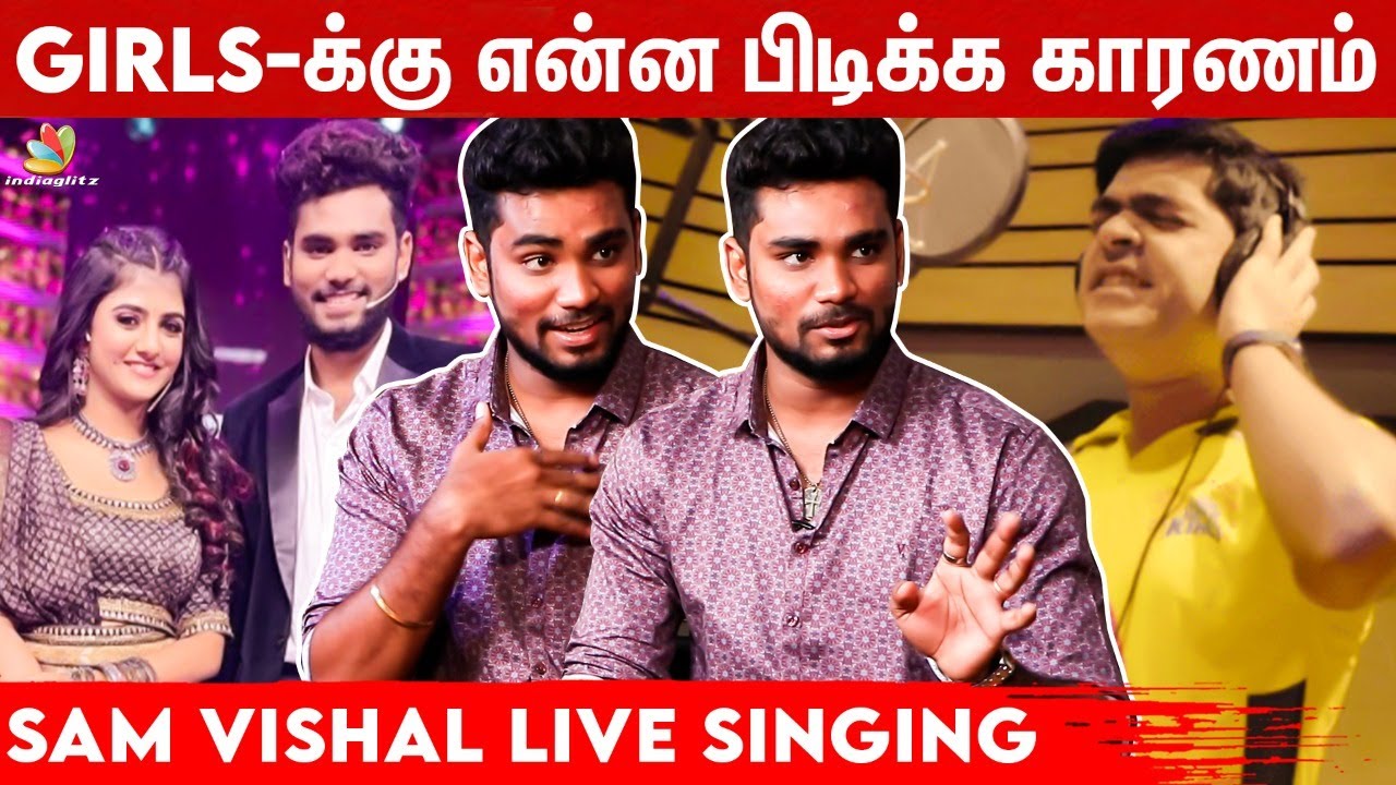 Simbu தான் என்னோட First choice!!! - Sam Vishal Fun Interview, Vijay Tv, Super Singer