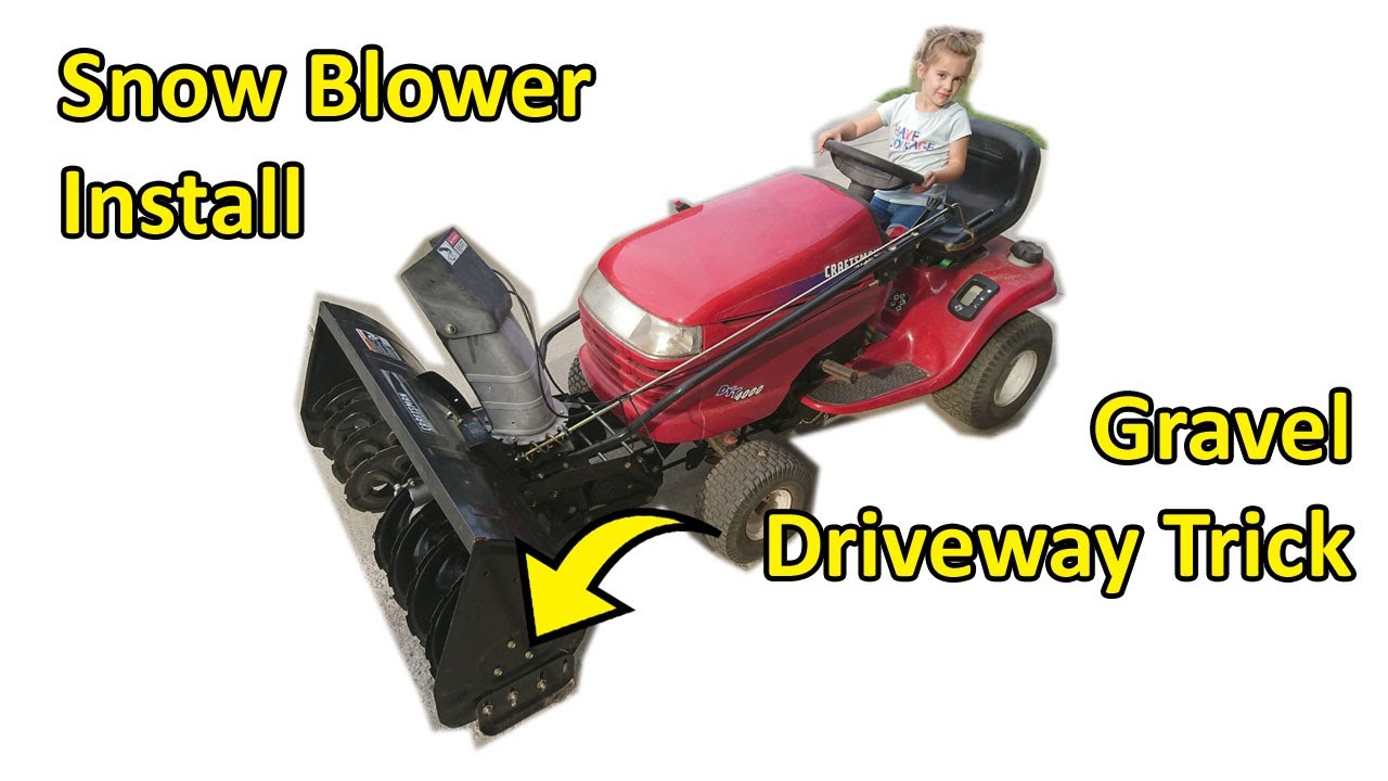 How to Install a Craftsman Snow Blower Attachment and Remove the Mower Deck (Model No. 486.248374)