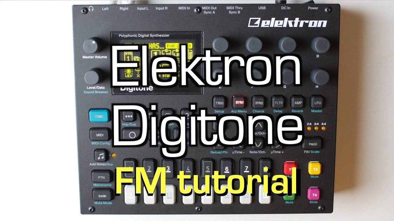 Elektron Digitone - Mastering FM synthesis (tutorial)
