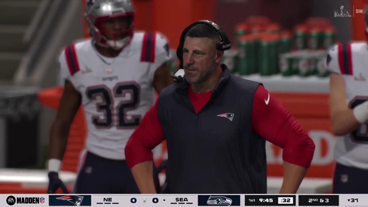 Madden 26: Super Bowl LX Simualtion- New England Patriots Vs Seattle Seahawks
