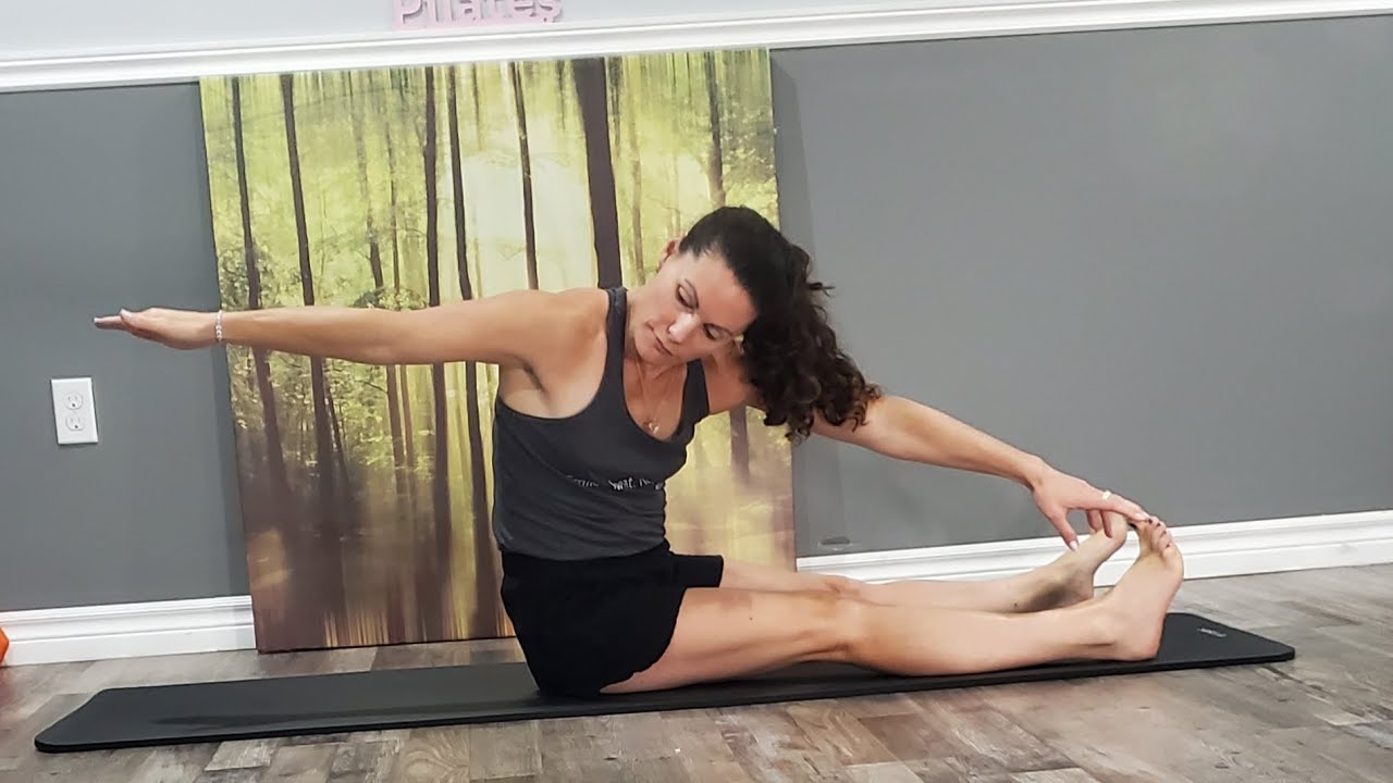 Pilates workout with a hint of cardio 