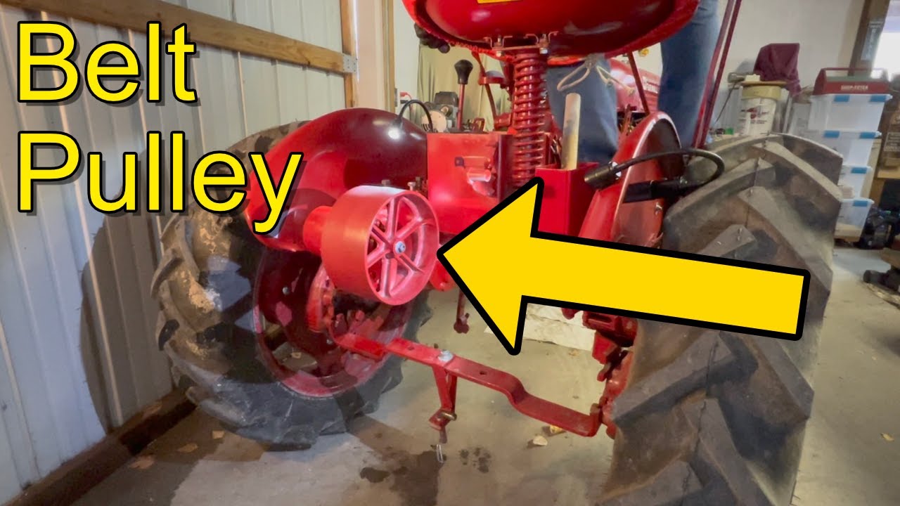 Farmall Cub - 90° Belt Pulley Attachment Installation