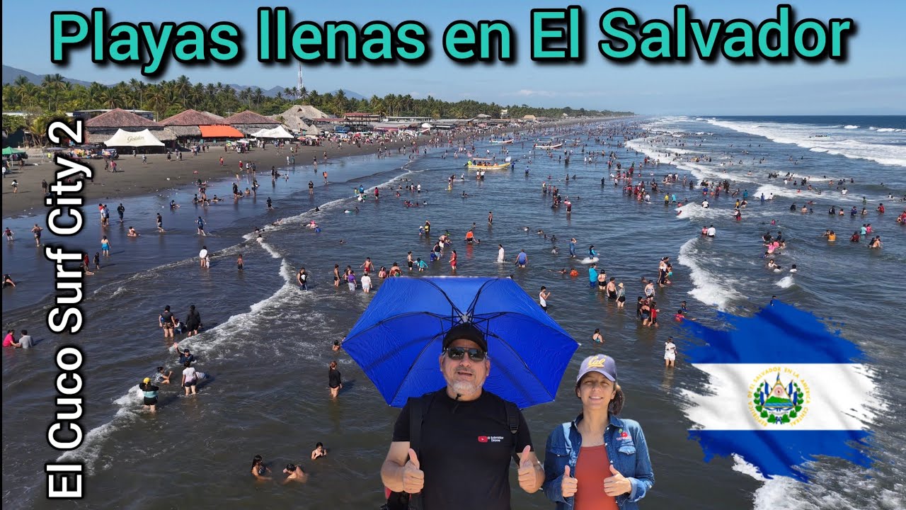 Así se vivió en Playa el Cuco San Miguel #elsalvador 2025