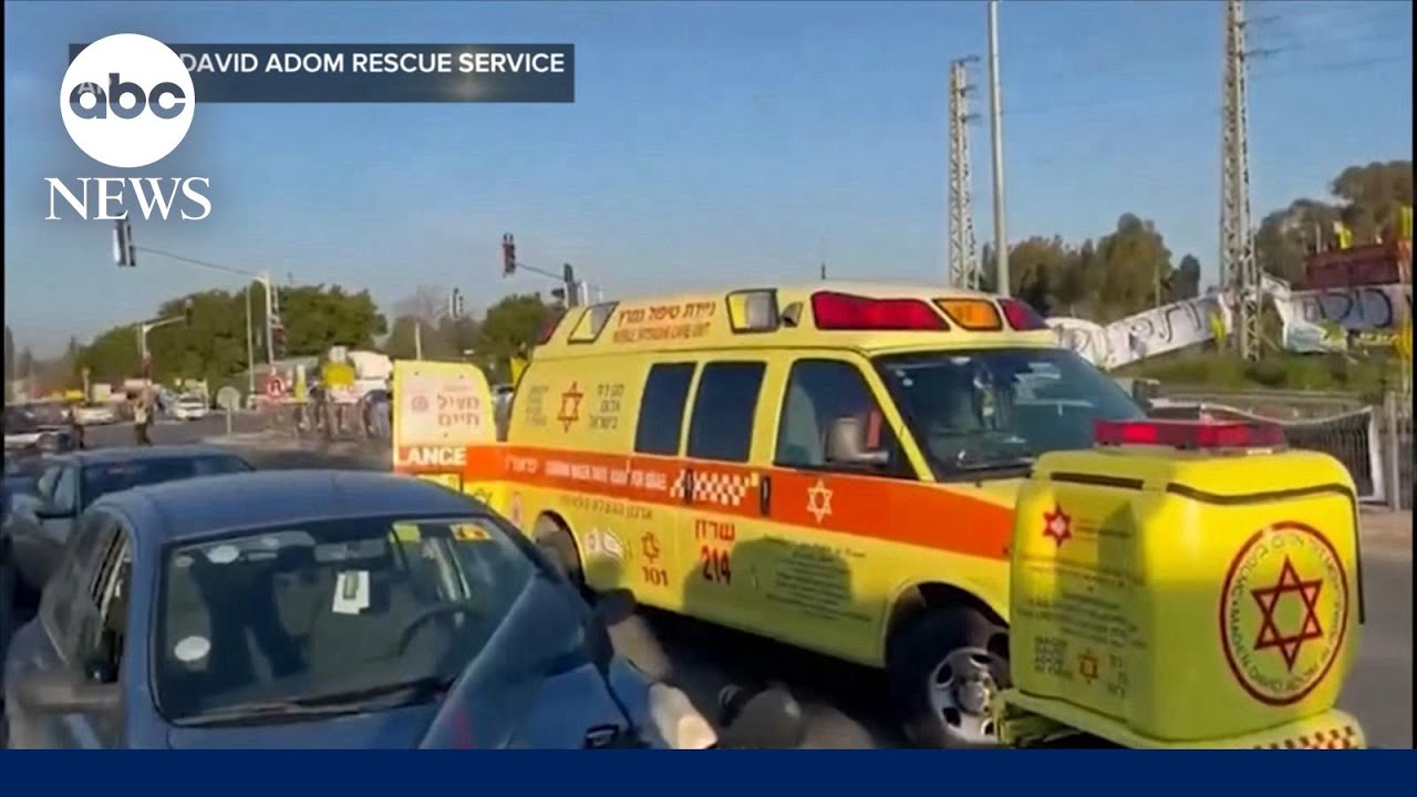 At least 10 injured after car rams into bus stop in Israel