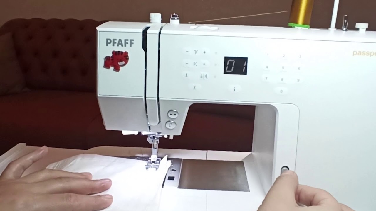 PFAFF PASSPORT 3.0 İLE KÖŞE DÖNME YAMA İLİK İP TAKILIŞI HER ŞEY BU VİDEODA
