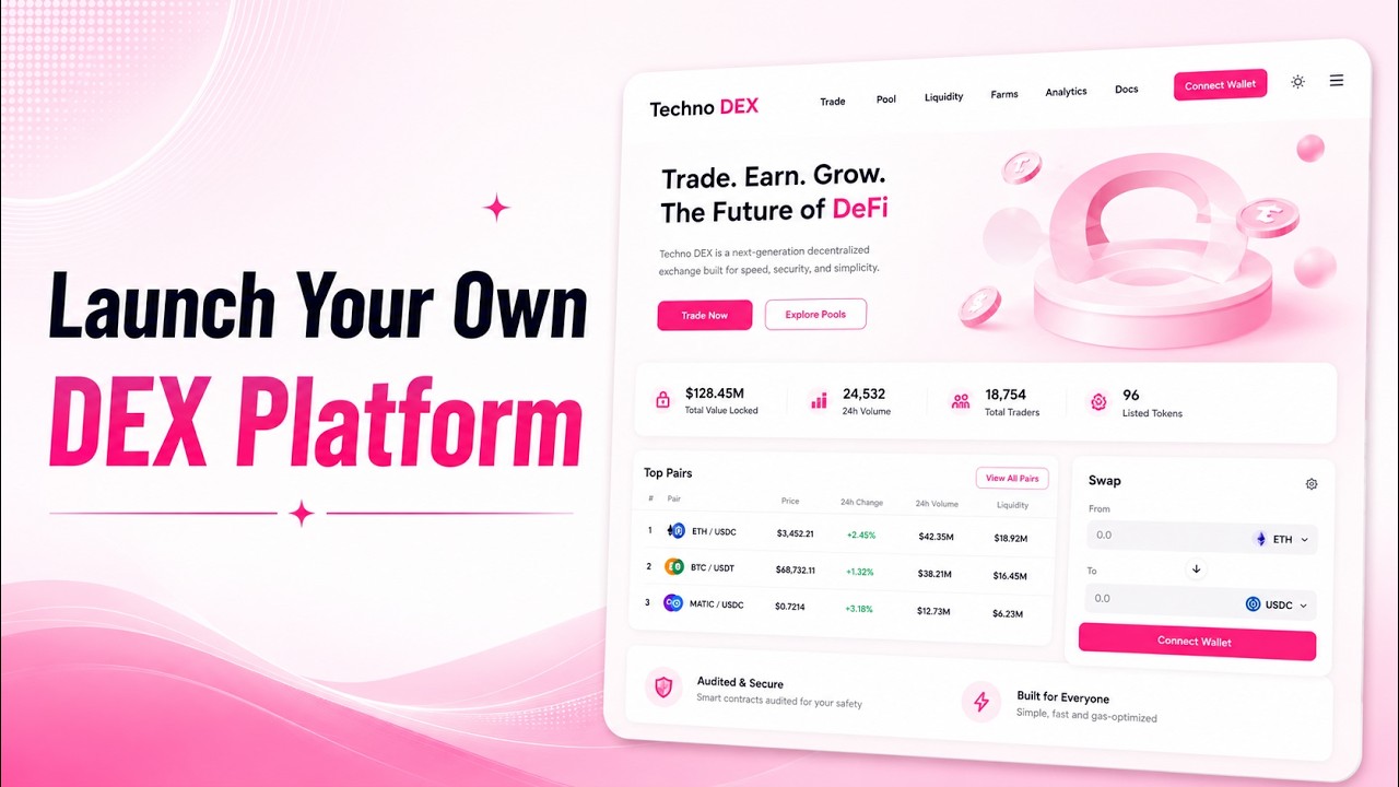 Launch Your Own Decentralized Exchange (DEX) Platform in 2026 || Crypto Exchange Development