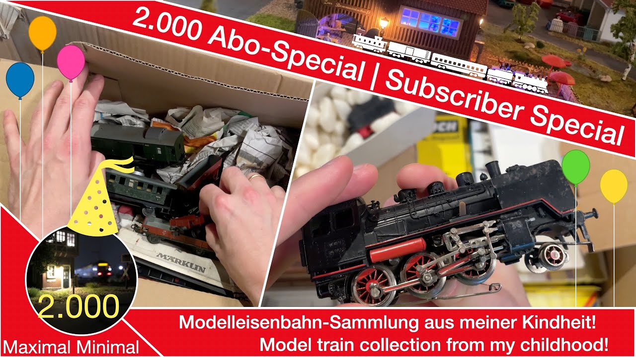 2.000 Abonnenten Special! Meine Retro-Modelleisenbahn-Sammlung aus der Kindheit 🚂✨