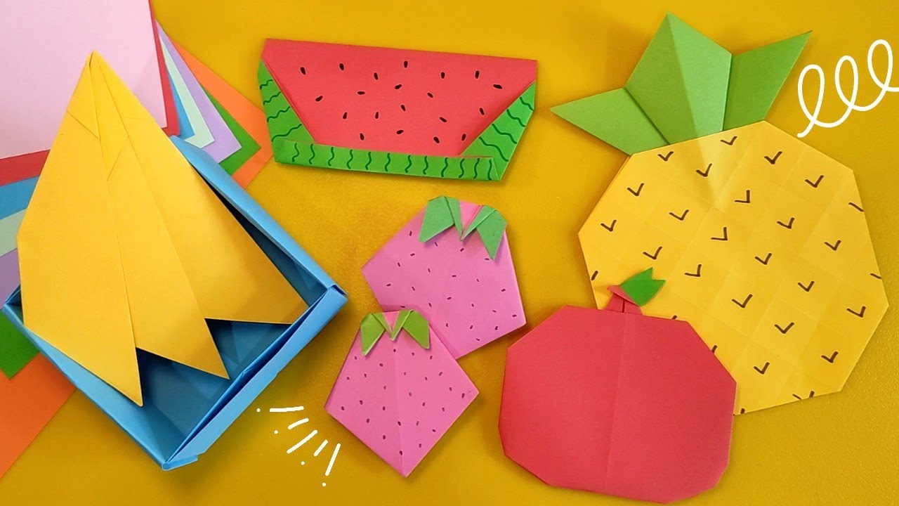 🍎 BAGIAN 2 | Membuat Mainan BUAH dan SAYUR dari ORIGAMI