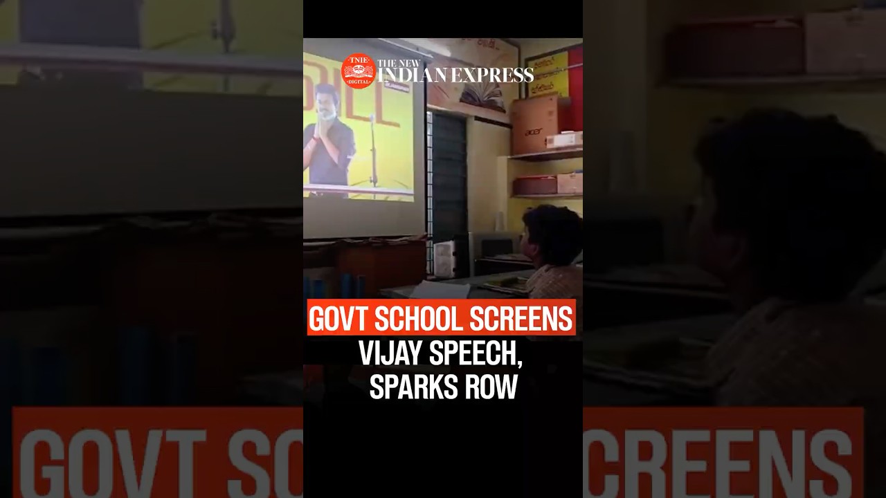 CM Vijay's Speech Screened In Govt School Sparks Political Row In Tamil Nadu, BJP-DMK React