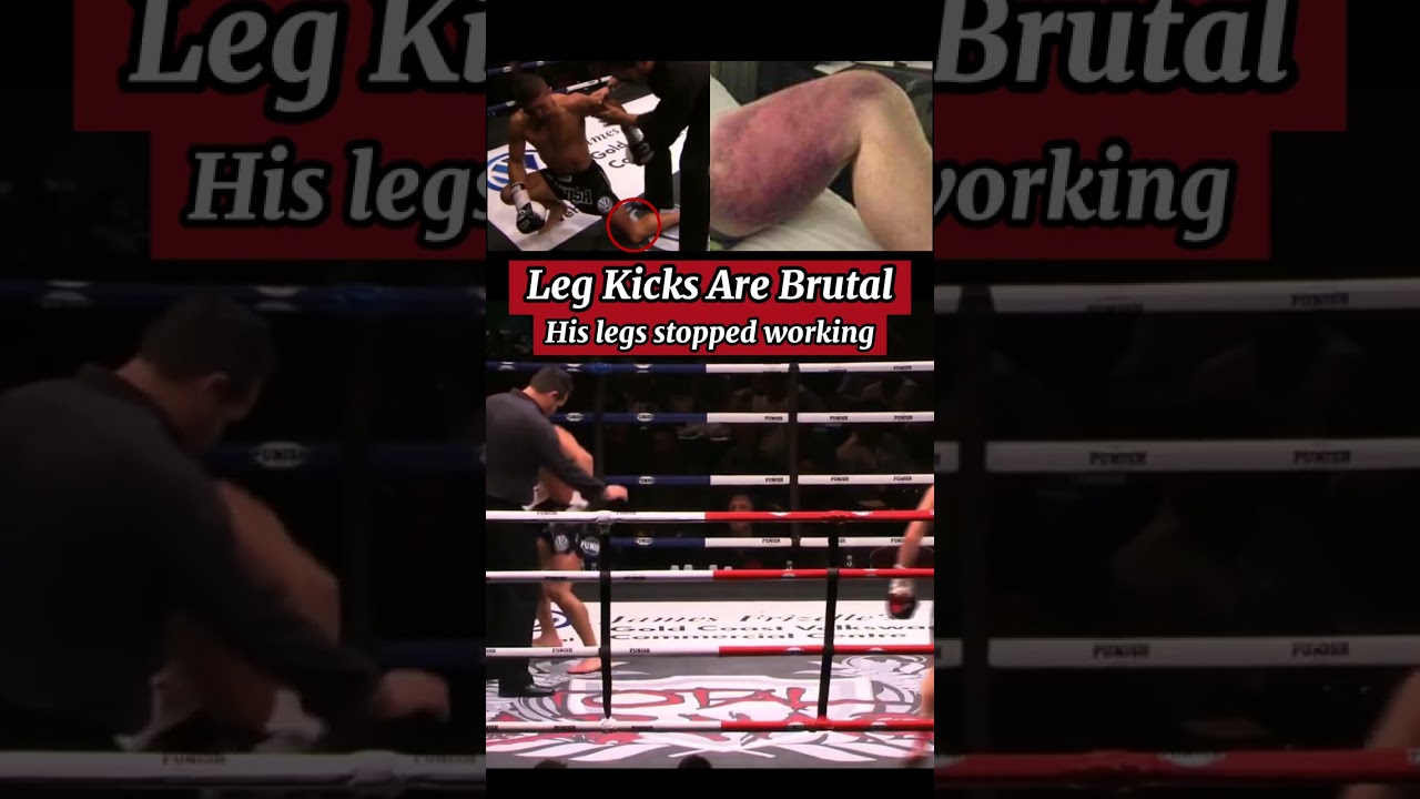 Brutal 😱 | Leg Kick Knockout - His Legs Stopped Working!