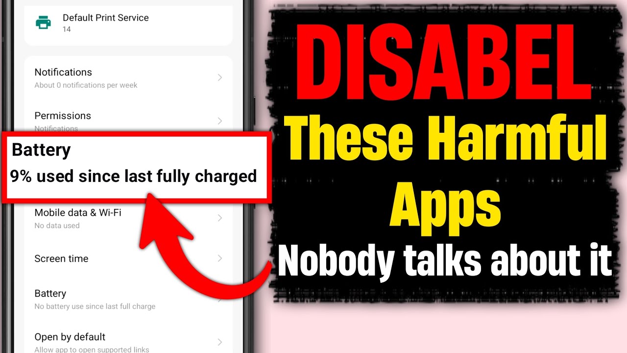 Disable These 2 Hidden Apps! The Worst Battery Draining Apps!!