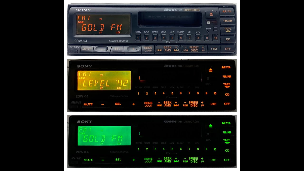 1990s Sony XR-U660RDS Car Cassette Radio Player - For Sale