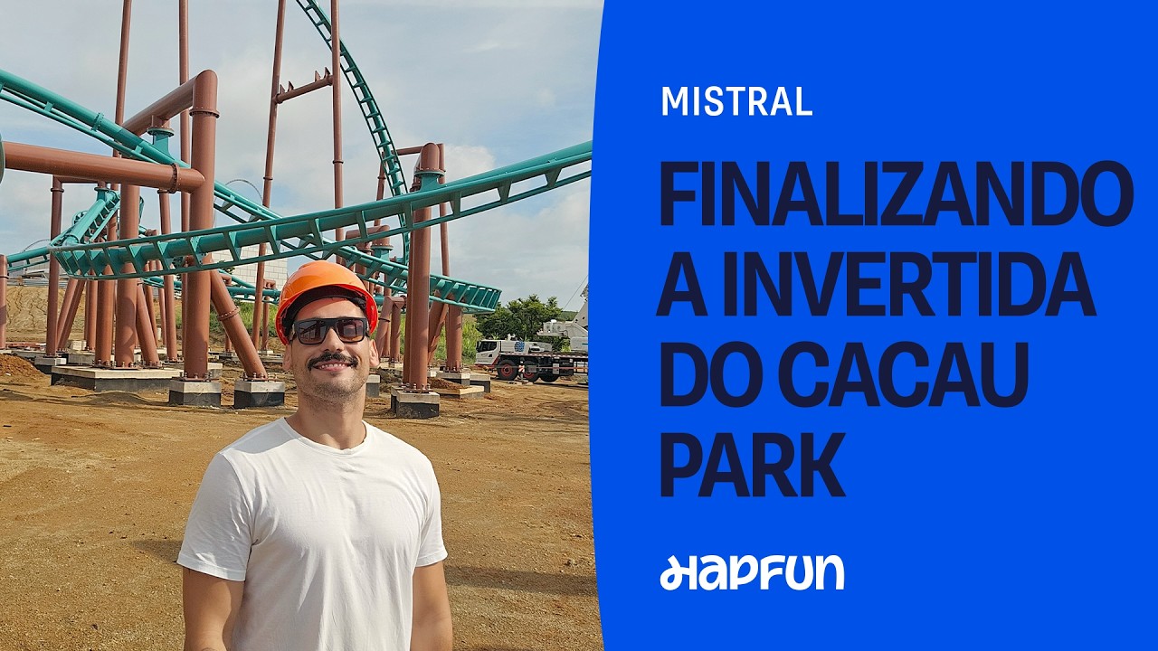 Como foi a montagem do ÚLTIMO TRILHO da INVERTIDA do Cacau Park? | HAPFUN