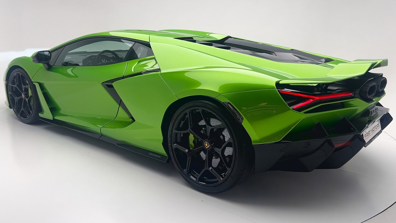Green Lamborghini Revuelto - in depth Walkaround 4K