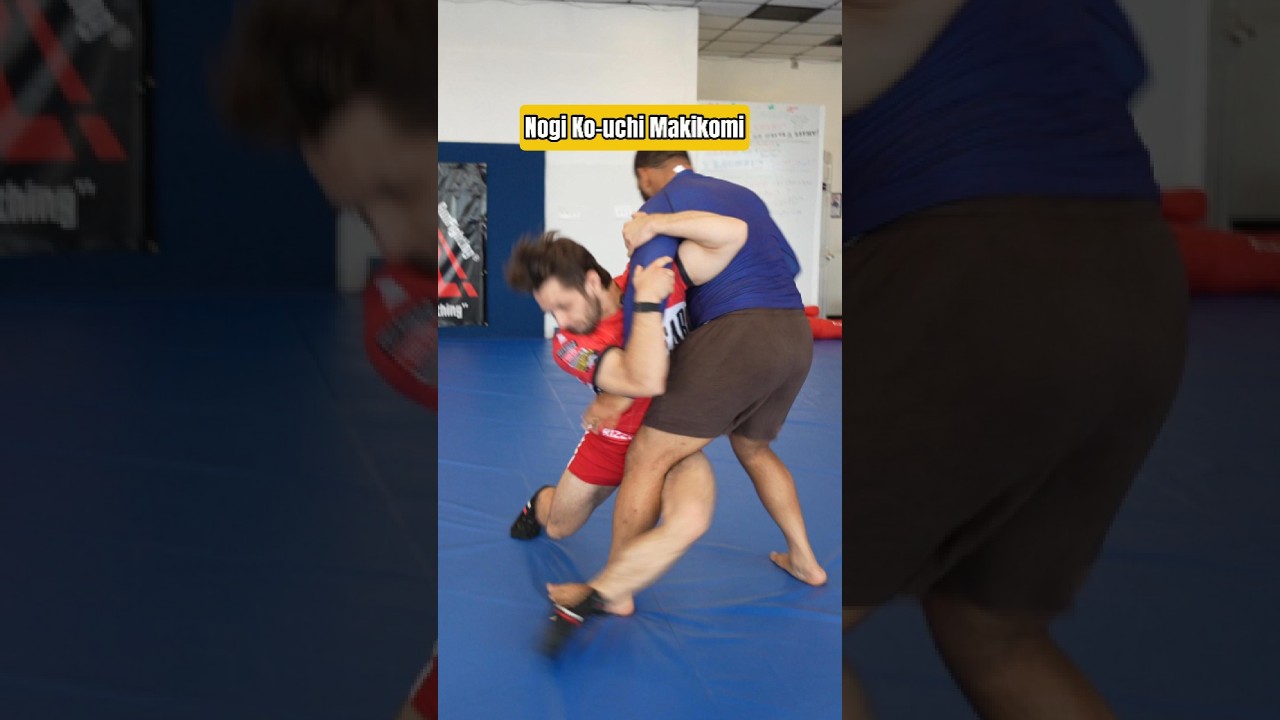 The Secret to Effective No-Gi Takedowns: Ko-Uchi Makikomi 🧐 #bjj #grappling #mma