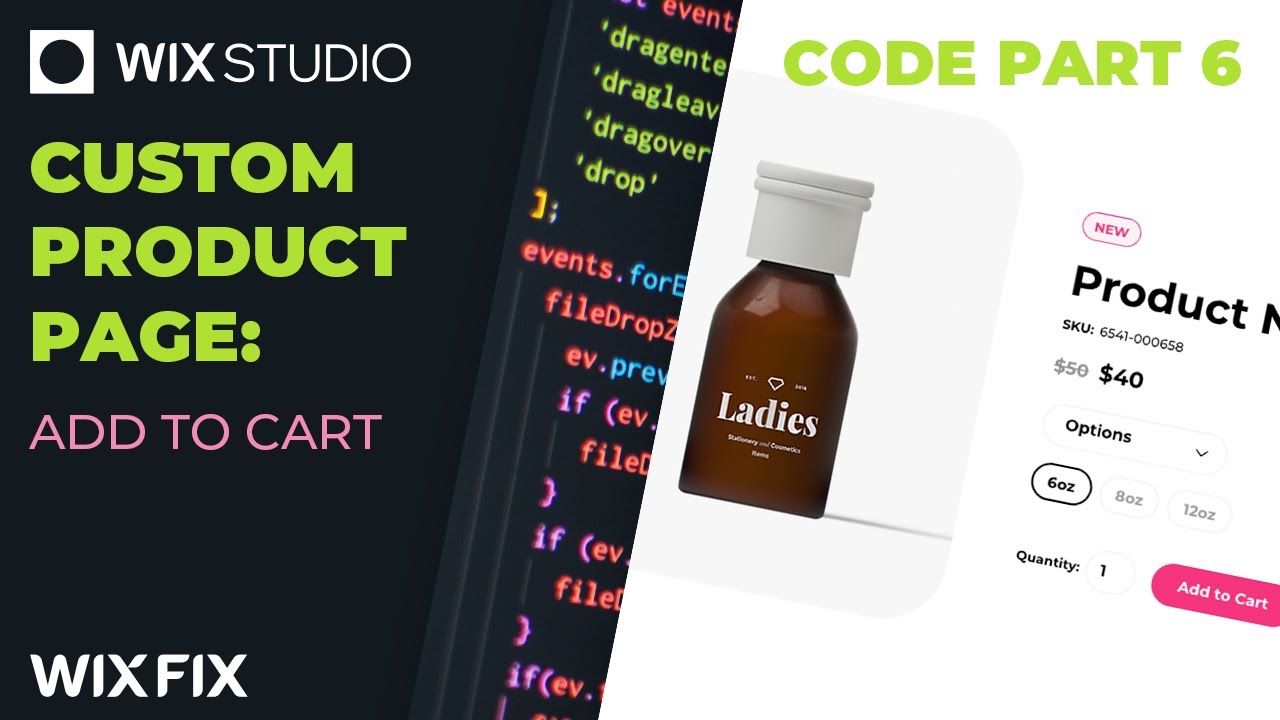 Custom Product Page (Part 7: Add to Cart) | Wix Fix