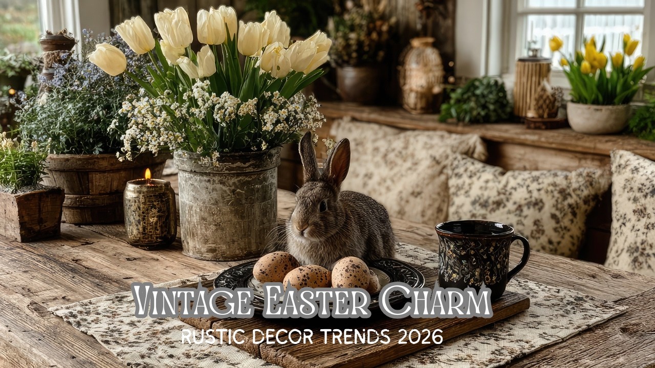 Vintage Farmhouse Easter Decorations 2026: Rustic Tablescape Ideas & DIY Spring Decor Trends