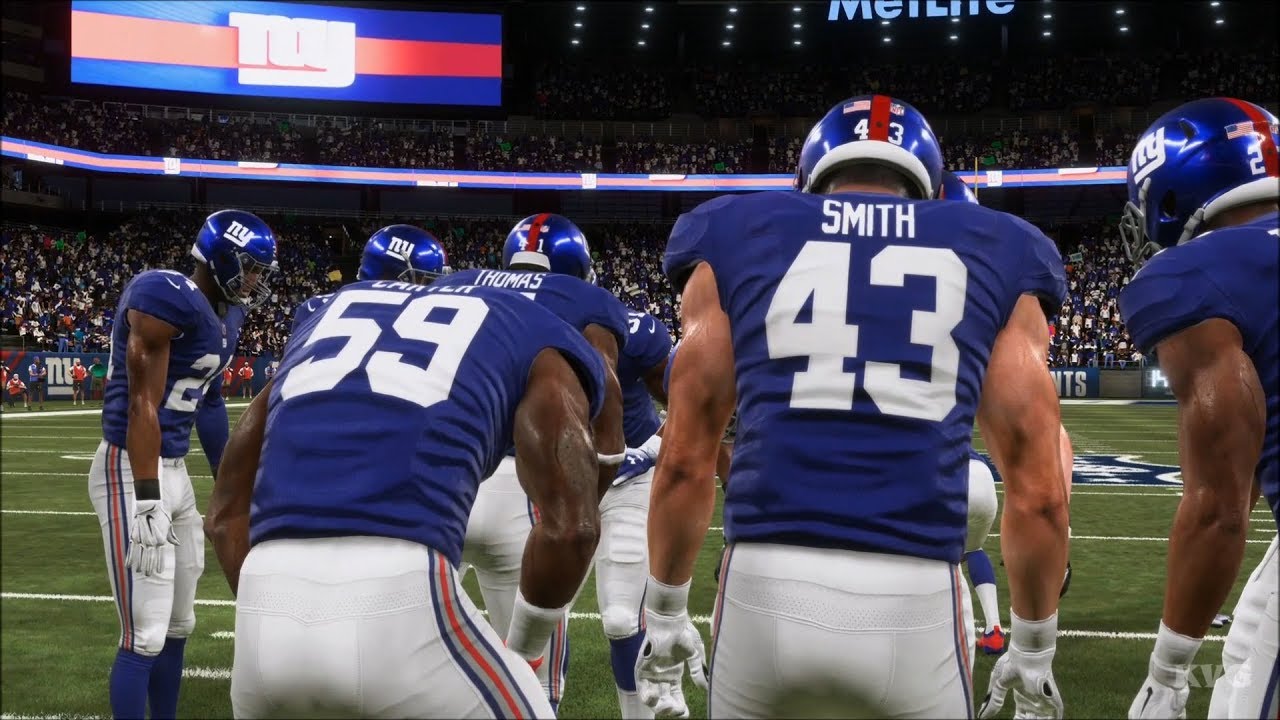 Madden NFL 19 - New York Giants vs New England Patriots - Gameplay (HD) [1080p60FPS]