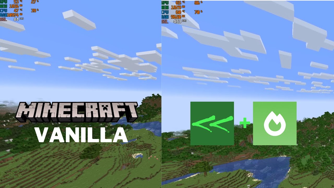 Minecraft | Vanilla vs Sodium + Nvidium | RTX 2060 & 5600X | 32 Chunks