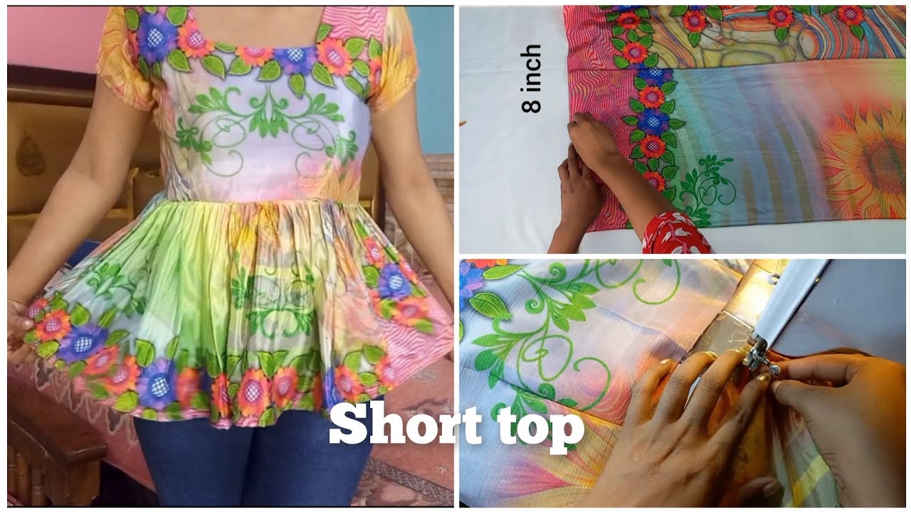 Short top bnaye ki trike step by step guide #sewing #cutting #stitching #@Priti1creative
