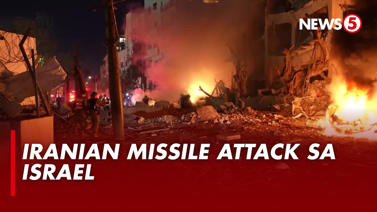 Sunog sa Tel Aviv, Israel, sumiklab matapos tamaan ng Iranian missile
