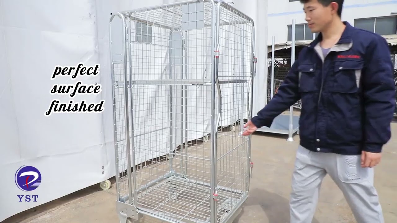 How to assemble the 4 sided roll containers
