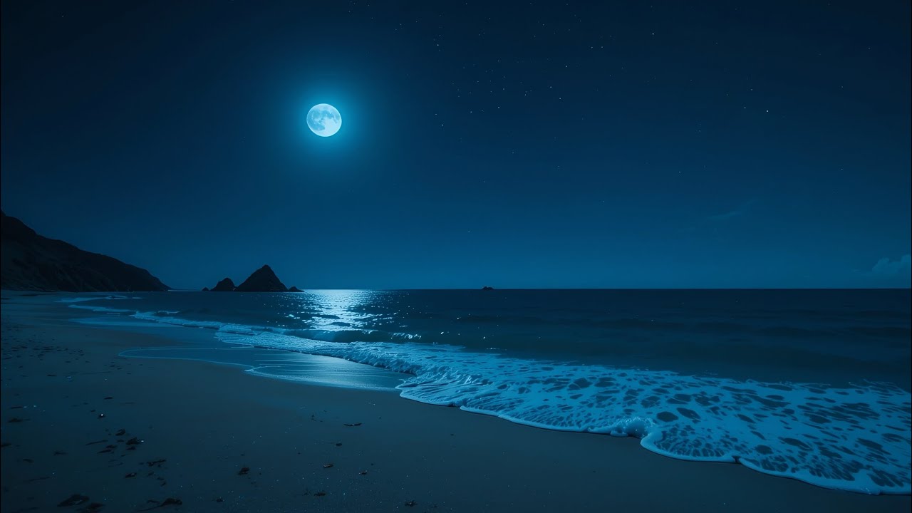 Night Ocean Waves &ndash; Ambient Lofi for Deep Sleep, Study & Peaceful Nights | Nocturne Lofi