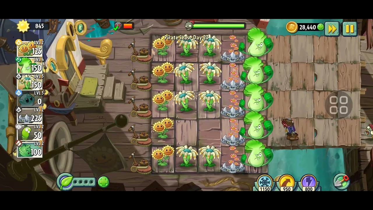 Playing a level #pvz2 #Plantsvszomibies