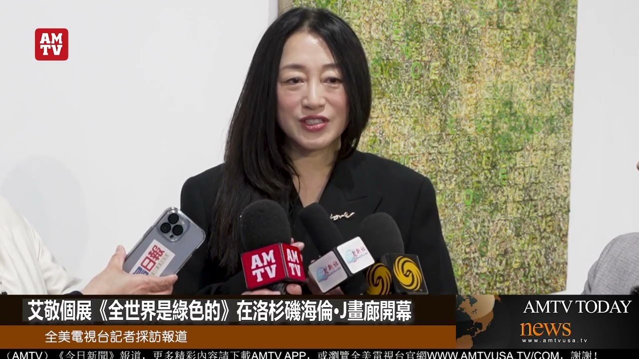 艾敬個展《全世界是綠色的》在洛杉磯海倫&middot;J畫廊開幕【AMTV】