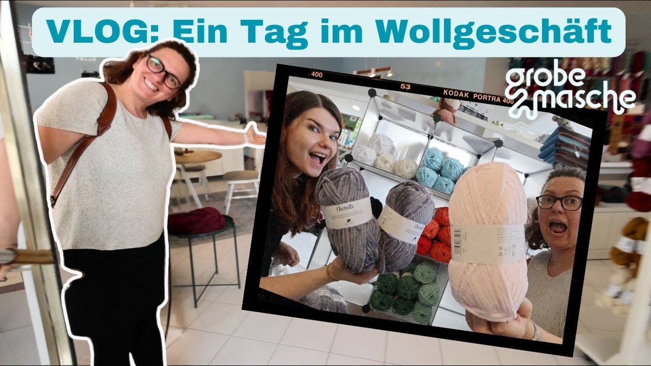 Ein Tag im Wollgeschäft Grobe Masche Karlsruhe | Einzelhandel VLOG