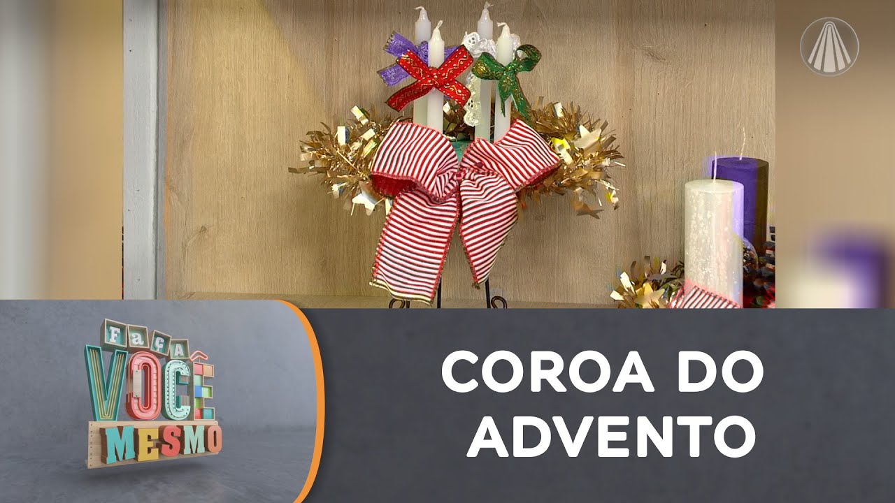 Aprenda a fazer a sua própria coroa do advento | FÁCIL E ACESSÍVEL