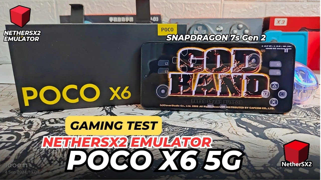 GAMING TEST NetherSX2 Emulator On POCO X6 5G - SNAPDRAGON 7s Gen 2