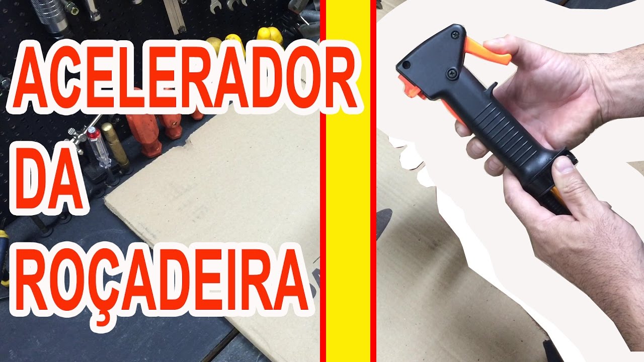 Como desmontar e montar o acelerador da roçadeira