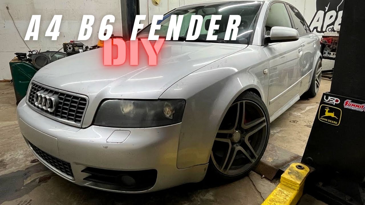 AUDI A4 B6 FRONT FENDER REMOVAL DIY