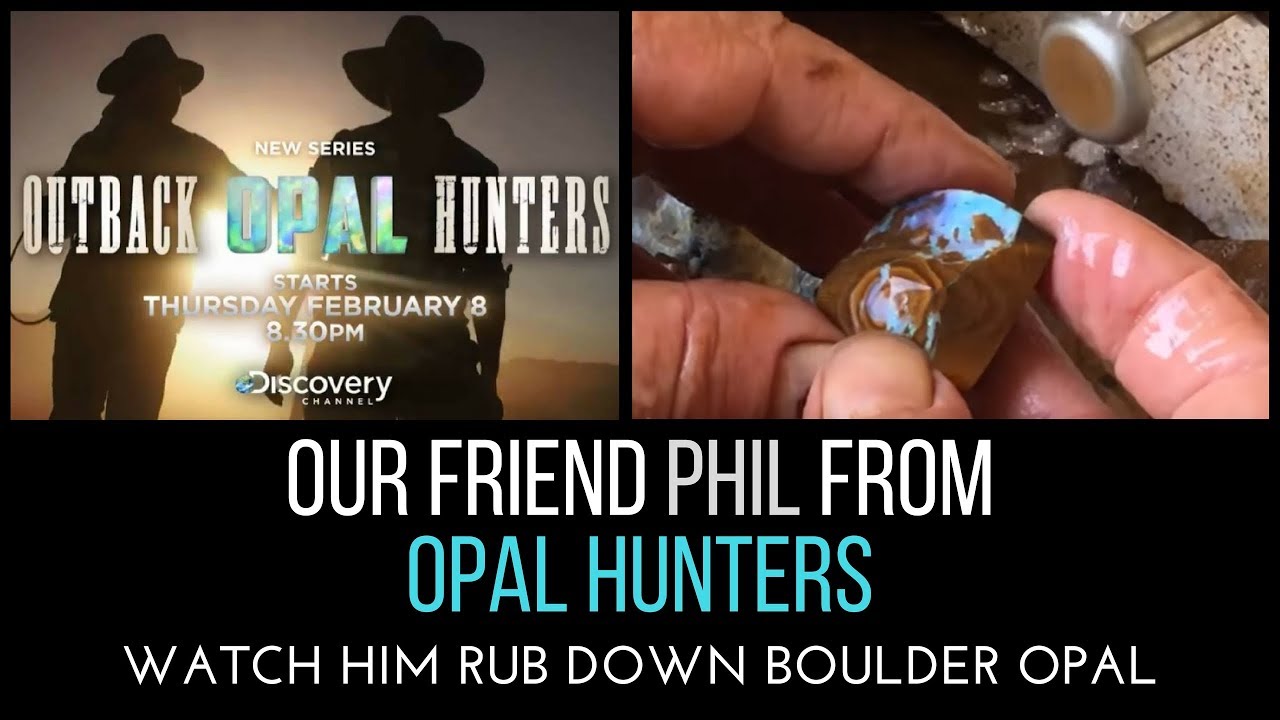 Phil from Opal Hunters - Shows How To Cut And Polish Boulder Opal