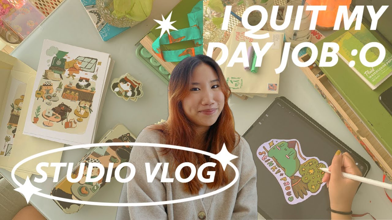 i quit my day job... ✸ september art studio vlog