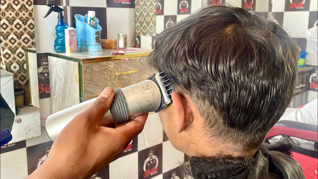 (BARBE🇩🇪 BlLLO2airSfudio ast and relaxing full head shavingwith hand clipper for ultimate relaxation