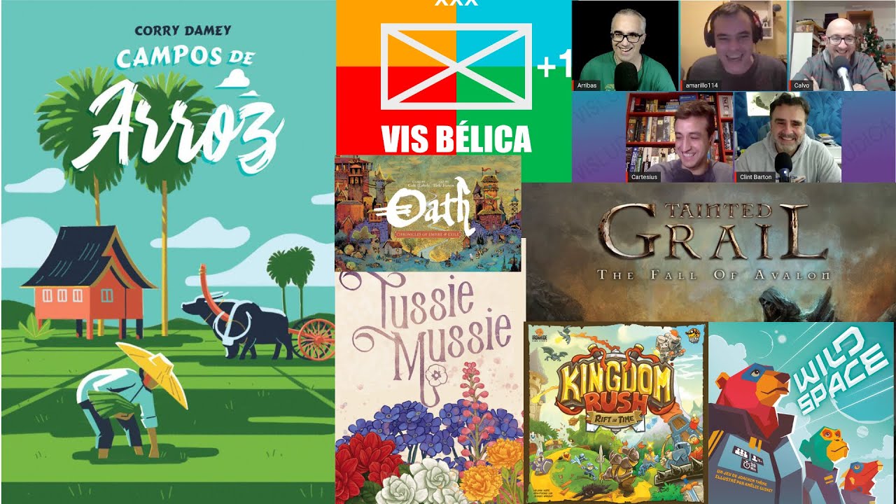 Campos de Arroz, Kingdom Rush, Wild space, Oath y m&aacute;s juegos de mesa