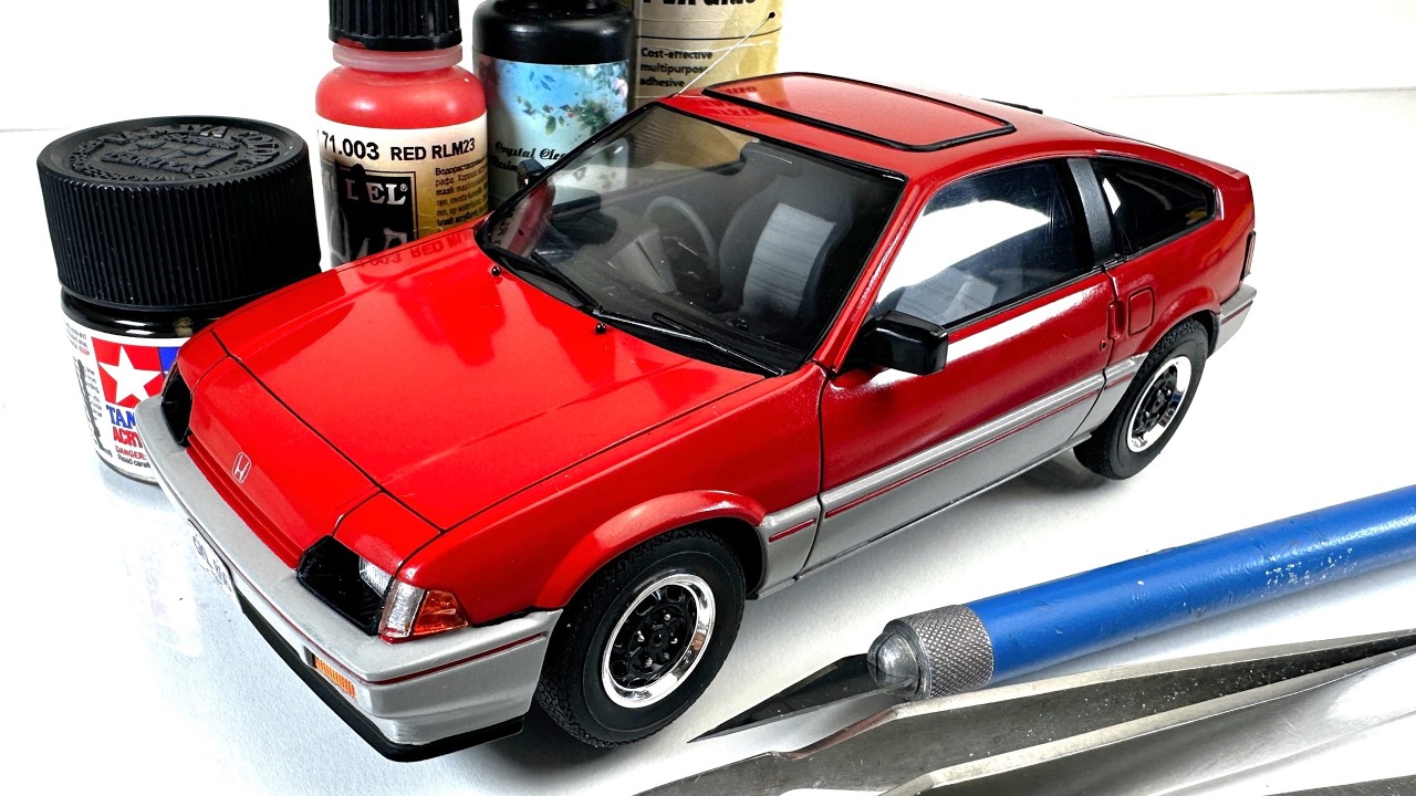 Build an 80s Honda Civic CRX in Miniature: The Ballade Sport CR-X by Tamiya [FULL BUILD]