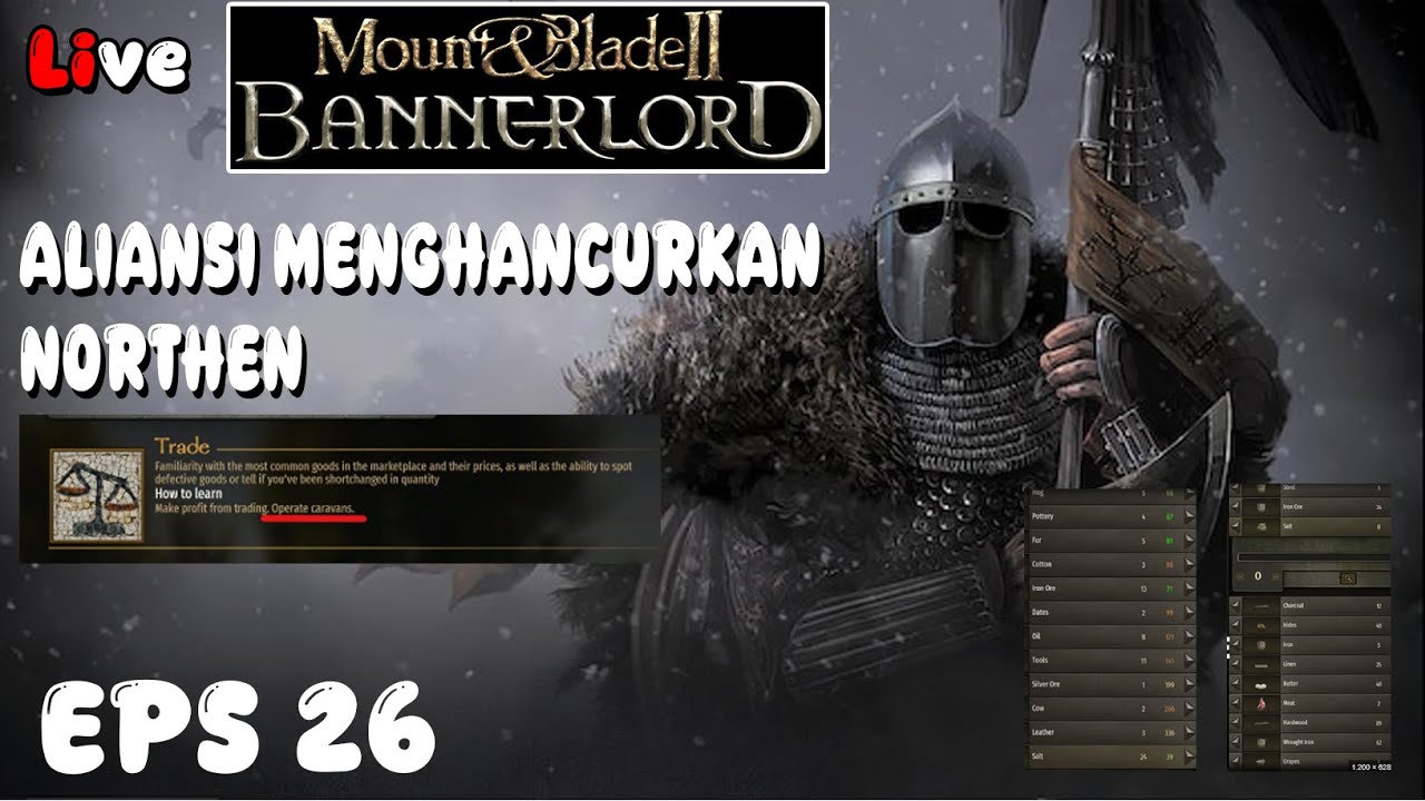 MENJADI PEDAGANG AMANAH ! MOUNT AND BLADE 2  BANNERLORD WARSAILS