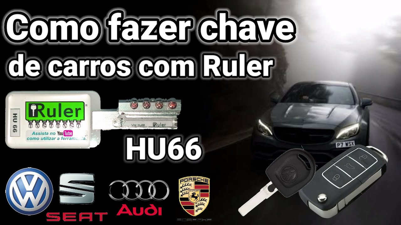 @rulerferramentas #rulerhu66#comofazerchave  Como fazer chave de carro VW com gabarito hu66