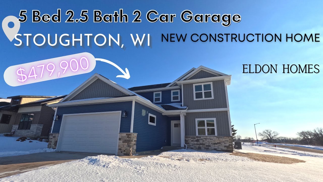 What $480,000 gets you in Stoughton, Wisconsin | 5 bed 2.5 bath 2 Car Garage | Wisconsin Homes
