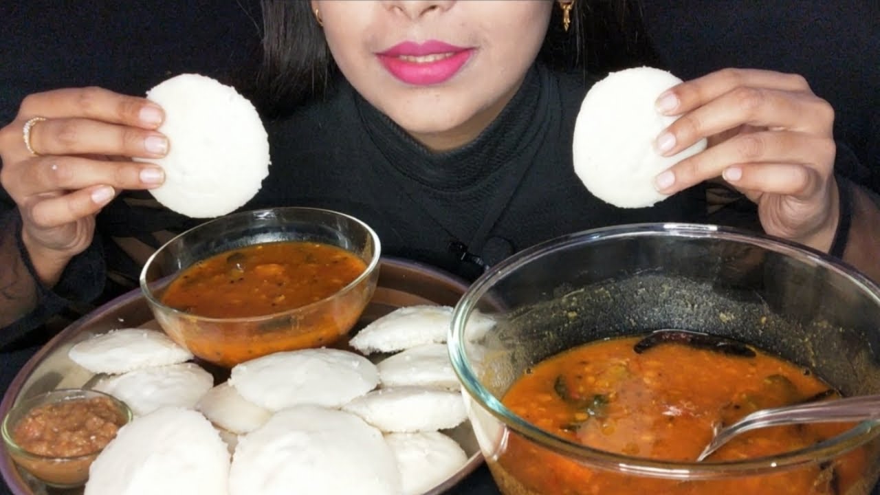 IDLI SAMBAR & CHUTNEY MUKBANG | SOUTH INDIAN MUKBANG ASMR | MUKBANG EATING SOUNDS | EATING SHOW