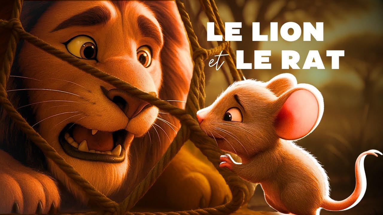 Le Lion et le Rat 🦁🐭 | Fable de La Fontaine racontée pour les enfants | Ouistiti