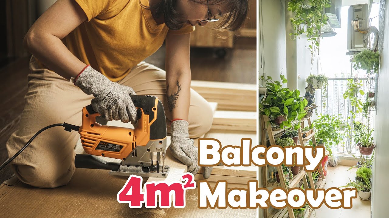 # 20 Мой крошечный балкон DIY Makeover | 4м2 огород на балконе (часть 01)
